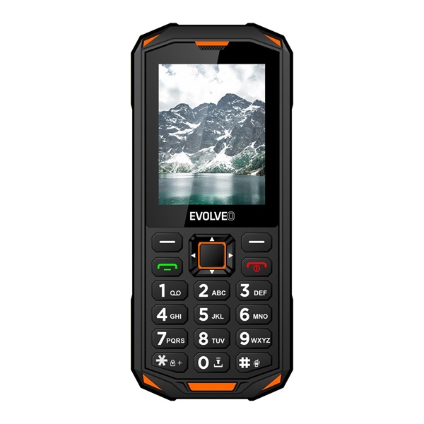 EVOLVEO Strongphone X5 2,4  DualSIM fekete/narancs mobiltelefon