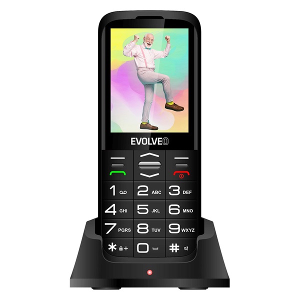Evolveo Easyphone XO EP630 2,8  fekete mobiltelefon
