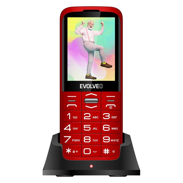Evolveo Easyphone XO EP630 2,8  piros mobiltelefon