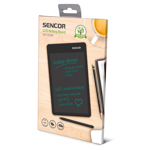Sencor SXP 030 BK LCD 10  fekete digitális rajztábla
